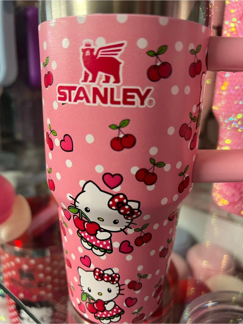Stanley Pink Hello Kitty Cherry Travel Mug